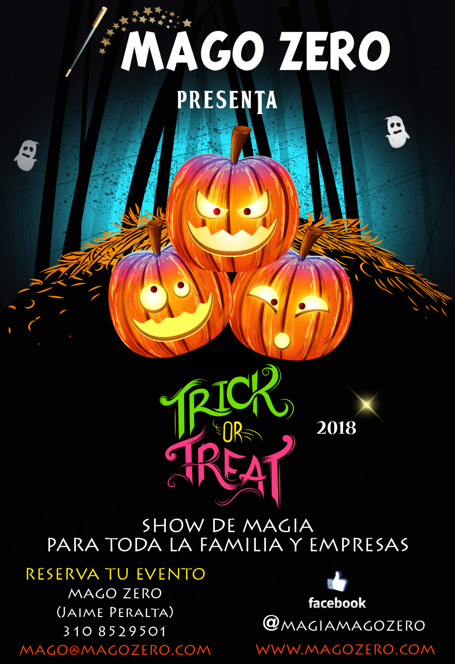 trico or treat 2018 show de magia