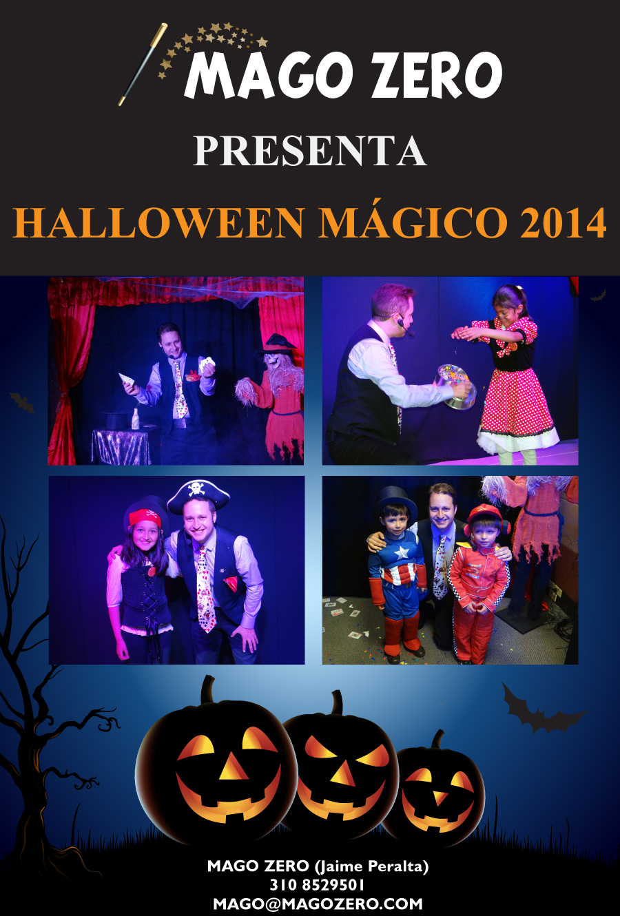 show de magia halloween