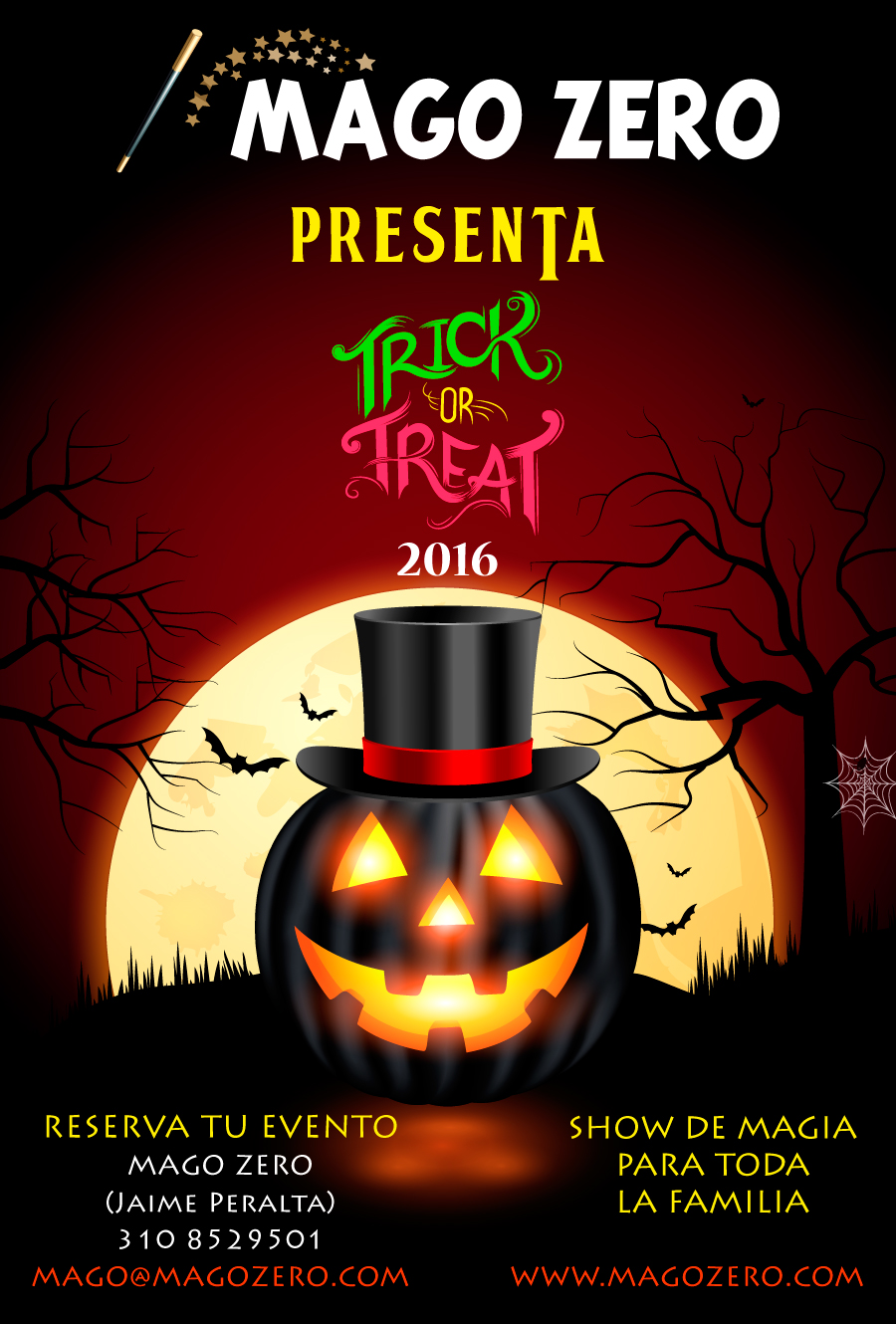 Show de magia Halloween trick or treat 2016