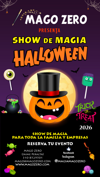 show de magia halloween 2026